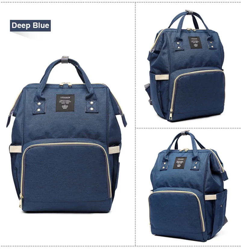 Lequeen сумки для подгузников модная сумка для подгузников для мам Большая вместительная Детская сумка рюкзак для путешествий дизайнерская сумка для ухода за ребенком