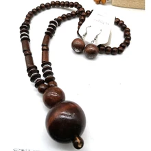 Новые африканские ожерелье из деревянных бусин