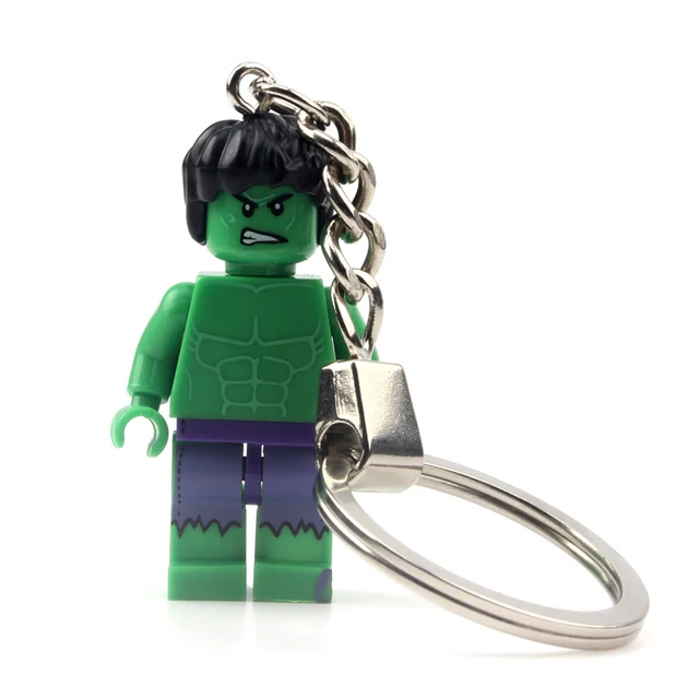 hulk lego keychain