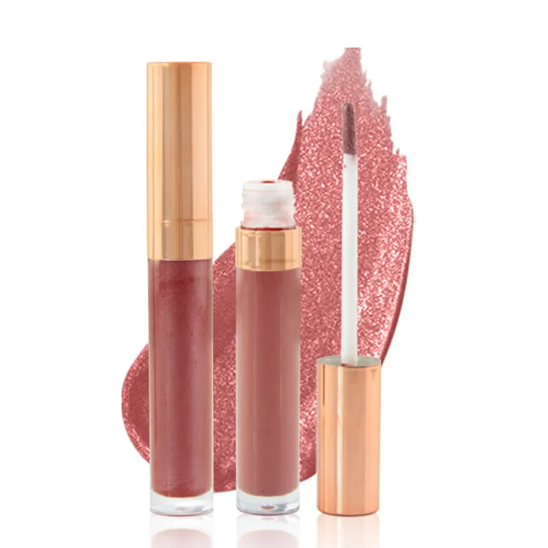 

Liquid Lipstick 6 Colors Nude Glossy Moisturizing Lip Gloss Pearl Lip Glaze Moist And Smooth Lip Gloss Batom Liquido YJJ34