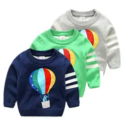 2019 Свитера для мальчиков принты воздушных шариков для мальчиков пуловер вязаный свитер весенне-Осенняя детская одежда Детские Топы Новая