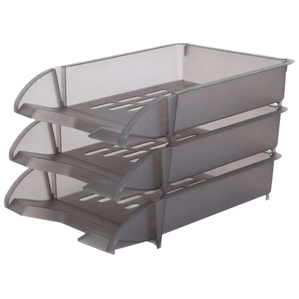 

MYLIFEUNIT Desktop Organizer 3 Trays Desktop Document Letter Tray Organizer organizador escritorio
