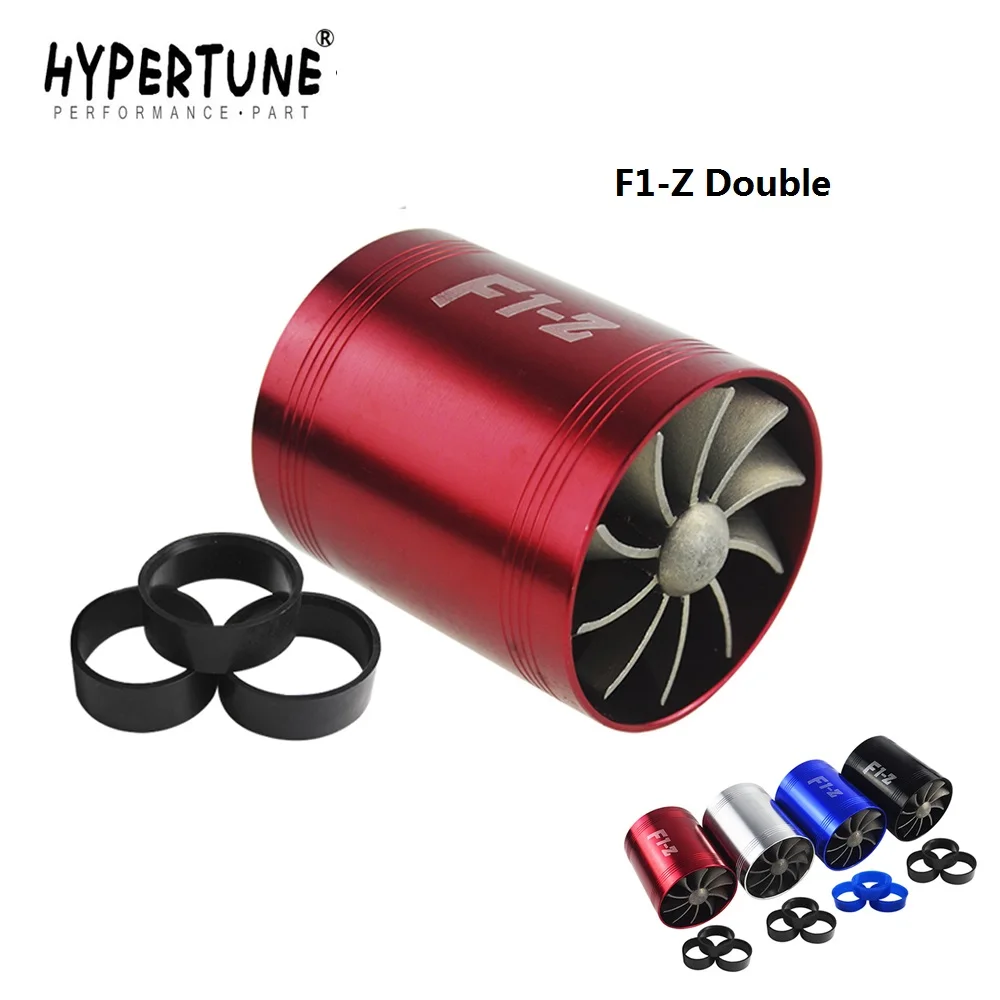 

Hypertune - F1-Z Double Turbine Turbo Charger Air Intake Gas Fuel Saver Fan Car Supercharger HT-FSD11