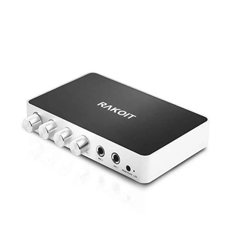 

KM200 4K HDMI karaoke mixer with 2 Mic HDMI in HDMI out RCA in&out