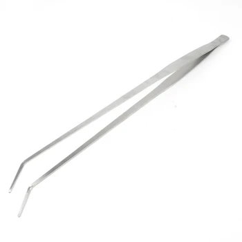 

18.9" Long Stainless Steel Curved Tweezer for Fish Tank Plants