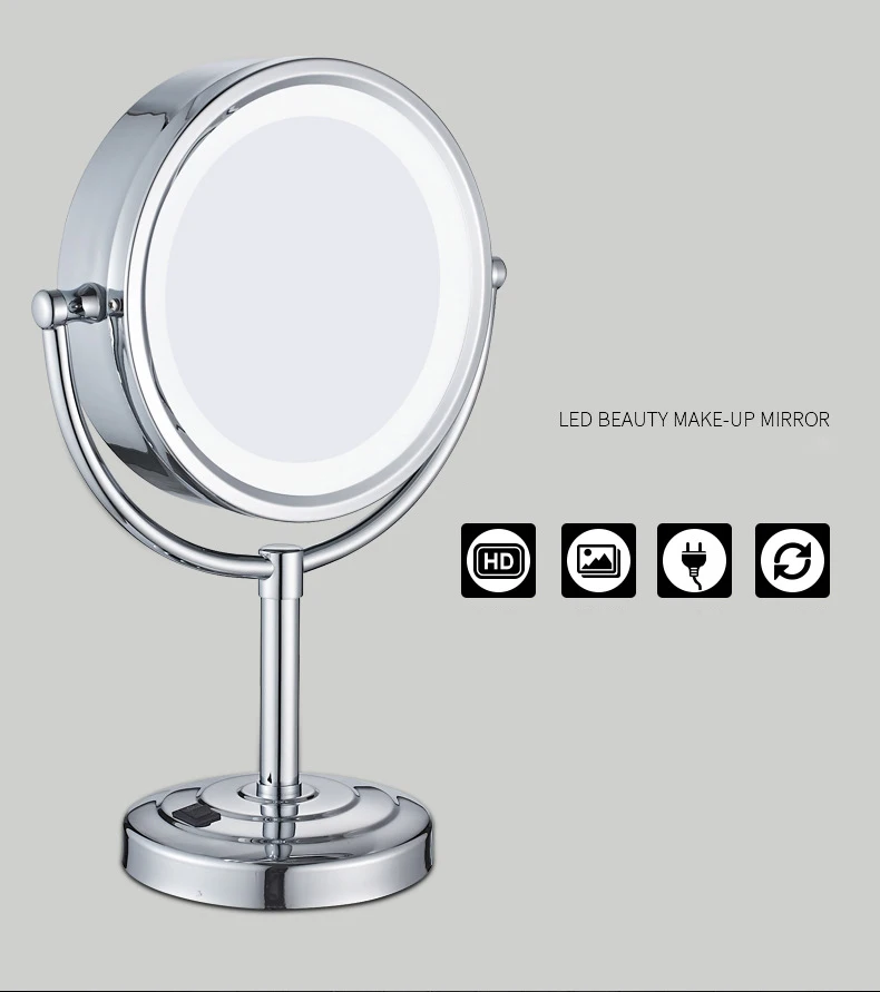 Senducs Led الكروم حمام مرآة 3x Maynifying مرآة مع جودة النحاس الحمام مرآة سطح 8.5 بوصة الحمام الجمال مرايا Senducs Led الكروم حمام مرآة 3x Maynifying مرآة مع جودة النحاس الحمام مرآة سطح 8.5 بوصة الحمام الجمال مرايا