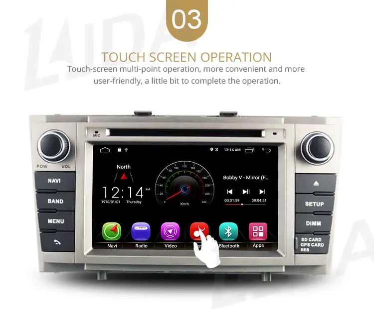 LJDA 2 Din Android 10,0 автомобильный dvd-плеер для Toyota Avensis T27 2009- Wifi gps Радио 2 Гб ram 16 Гб rom четырехъядерный Мультимедийный USB