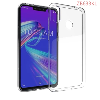 

100pcs/lot High quality transparent smooth Soft TPU Cover Case For Asus Zenfone Max M2 ZB633KL