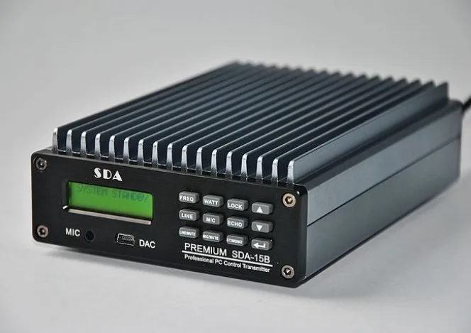 Новый 0 W 15 Премиум SDA 15B Профессиональный ПК управления fm передатчик радио