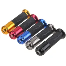 2 unids/lote universal cnc aluminio 7/8 “22mm apretones de manillar de moto de la motocicleta motocross extremo puño del manillar para harley honda ktm