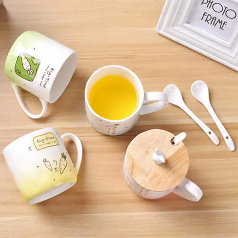 

Cafe Cup 400 ml Japan-style Ceramics High Temperature Resistance Milk Tea Juice Lemon Coffee Mug