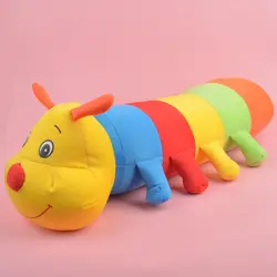 50 см Прекрасный Inchworm игрушка Цветной отрицательных ионов игрушки мягкие гусеницы держать Подушки Детские куклы для детей ребенка и малыш