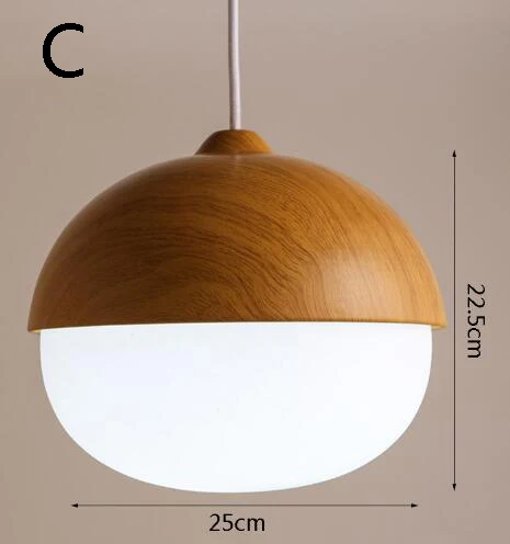 Скандинавский современный креативный декоративный подвесной светильник E27 светодиодный подвесной светильник для кухни, гостиной, спальни, кабинета, книжного магазина, кафе - Цвет корпуса: C