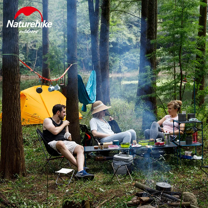 Naturehike de aleación de aluminio mesa plegable cambiante mesa al aire libre de luz Ultra portátil Camping Picnic cena barbacoa de mesa de fiesta
