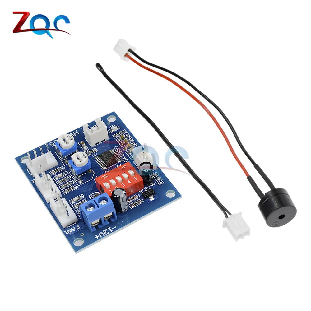 DC 12V 5A PWM PC Вентилятор, температурный регулятор скорости, модуль cpu, высокая температура, сигнал тревоги с гудением, зонд для Arduino, радиатор