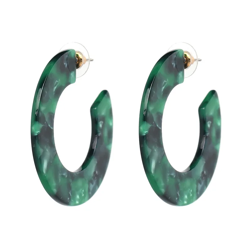 

Earrings for Women New Tortoiseshell Earrings Trendy Round Dangle Geometric Irregular Leopard Multi Color Earrings Drop Earrings