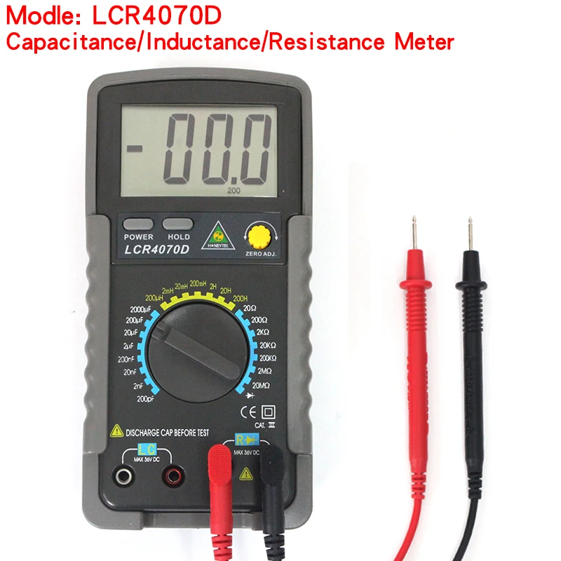 LCR4070D Профессиональный Цифровой Мультиметр LCR Цифровой мост мультиметр Измеритель сопротивления постоянной ёмкости, универсальный конденсатор тестер индуктивность