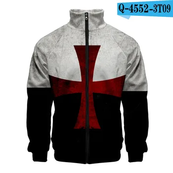

Fashion Knights Templar 3D Jacket New Cool Casual Men Ceremonial Sword 3D Gym Uniform Vrouwen hip-hop Superman Tops