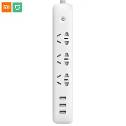 Оригинальный Xiaomi Qingmi умный дом мощность полосы 3 порты USB быстрой зарядки/5 домкраты Электрический Удлинитель Plug Wi Fi Mijia приложение Remote