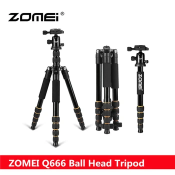 

ZOMEI Q666 Portable Professional LightWeight Tripod With Twist Lock legs Ball Head Travel For Canon Nikon DSLR Camera