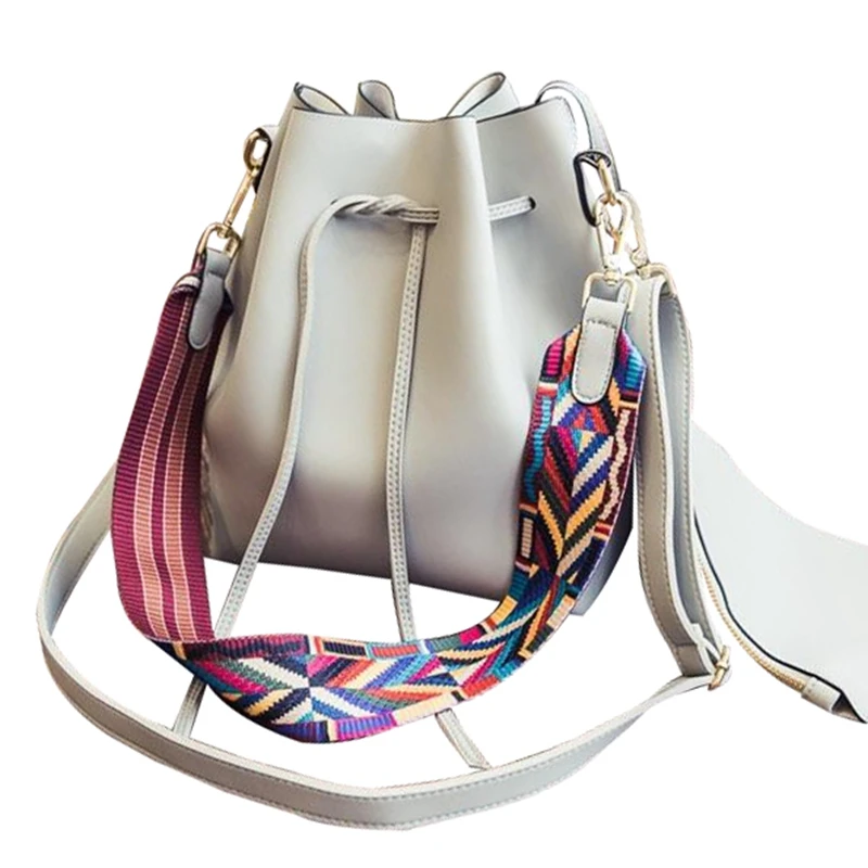 bag with colorful strap