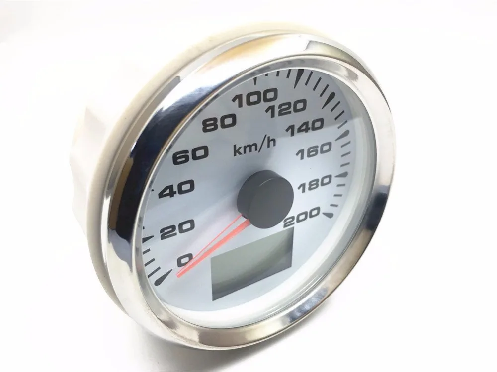 200km/h GPS Speedometer Gauge Boat Car Motor with 8 Colors Backlight Waterproof 9~32V Trip\COG\ODO 85MM|Спидометры| |