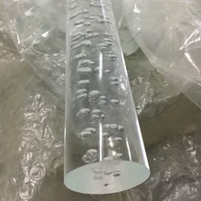 6 шт. OD40mmx1000mm акриловый пузырьковый стержень для домашнего обустройства пластиковые строительные материалы PMMA прозрачный стержень используется для светодиодный