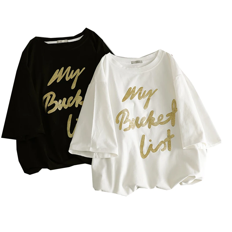 

Summer T-shirt for Women Letter Printed Woman Shirt Tops Tees New Womens Tshirts Casual T-shirt Femme Tops Streetwear Tees