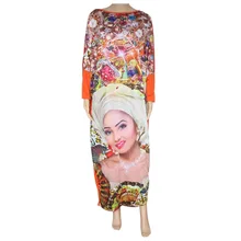 Мода Африканский Дашики дизайн femmes vestidos Базен эластичные вечерние размера плюс vie riche ромбовидный узор свободное платье