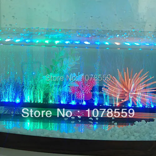 

1Pcs DIP LED NEW Aquarium Fish Tank decoration light  Air Bubble fancy  LED Lights  62CM  5.2W Free Shpping