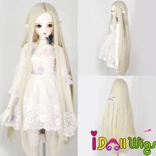BJD/SD Doll Wigs Size 1/3 1/4 1/6 High-temperature Fiber Long Straight Doll Wig in Off-white BJD/SD Doll Wigs Size 1/3 1/4 1/6 High-temperature Fiber Long Straight Doll Wig in Off-white