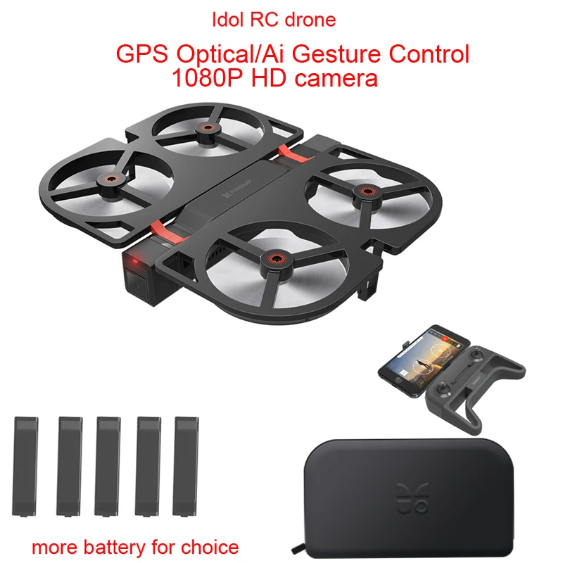 

Funsnap Youpin iDol FPV RC Drone GPS Foldable Drone Camera HD 1080P /AI Gesture Control /Follow Mode /Optical Flow Altitude Hold