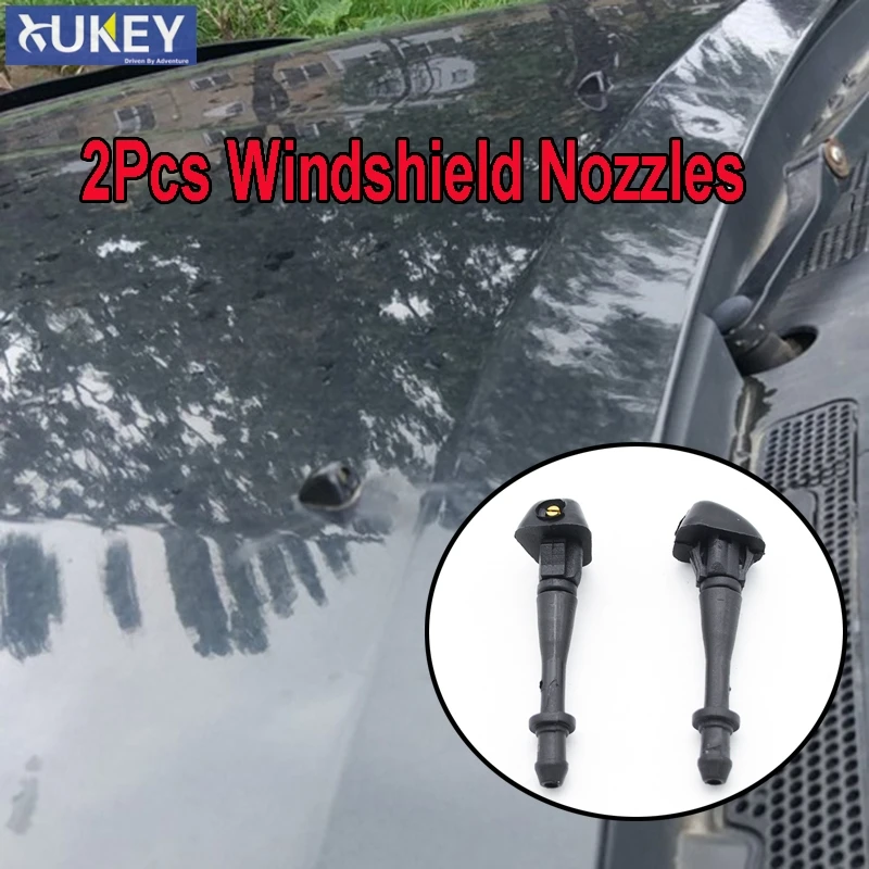 

Xukey 2Pcs Car Front Windscreen Windshield Washer Spray Nozzle Jet For Great Wall Hover H3 H5 2009 2010 2011 2012 2013 2014 2015