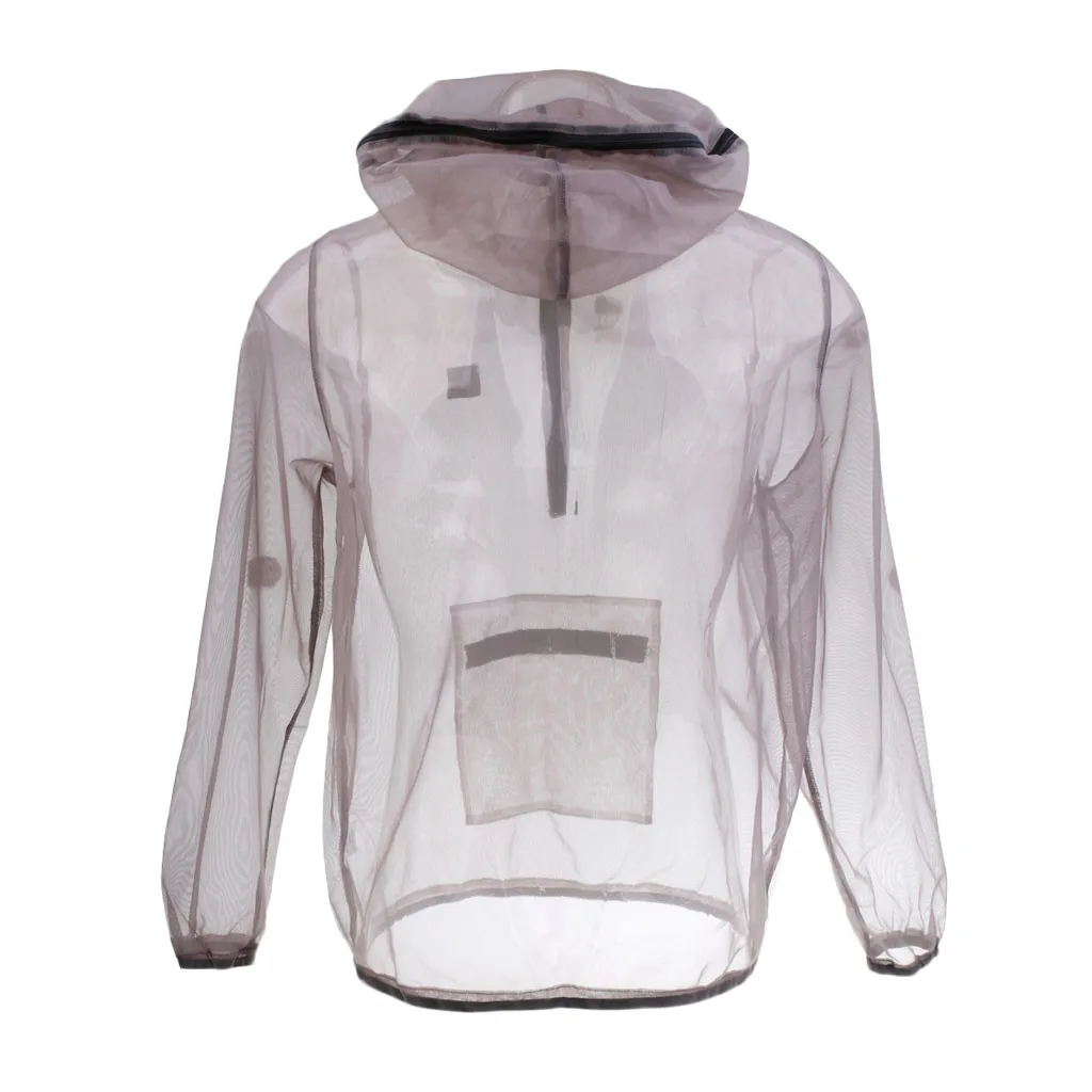 Breathable Anti-mosquito Mesh Jacket Quick-dry Clothing Bee Bug Insects Repellent Mesh Clothes for Fishing Hunting Camping