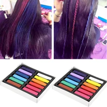 Дизайн 12 шт удобные временные супер краска для волос цветные Мел Цвет волос безалкогольные мелки для волос giz pastel
