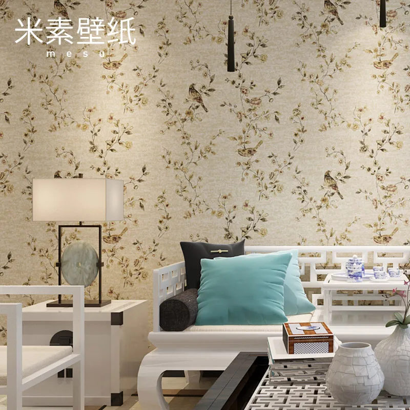 

2017 Papel Pintado Real Photo Wallpaper Papier Peint M In Modern Chinese Bedroom Non-woven Wall Paper 3d Stereo Tv Of Primula