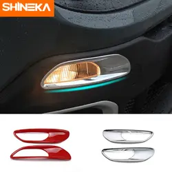SHINEKA ABS автомобильный дневной ходовой свет украшения крышки отделка наклейки для Jeep Renegade 2016-2018 аксессуары для стайлинга автомобилей