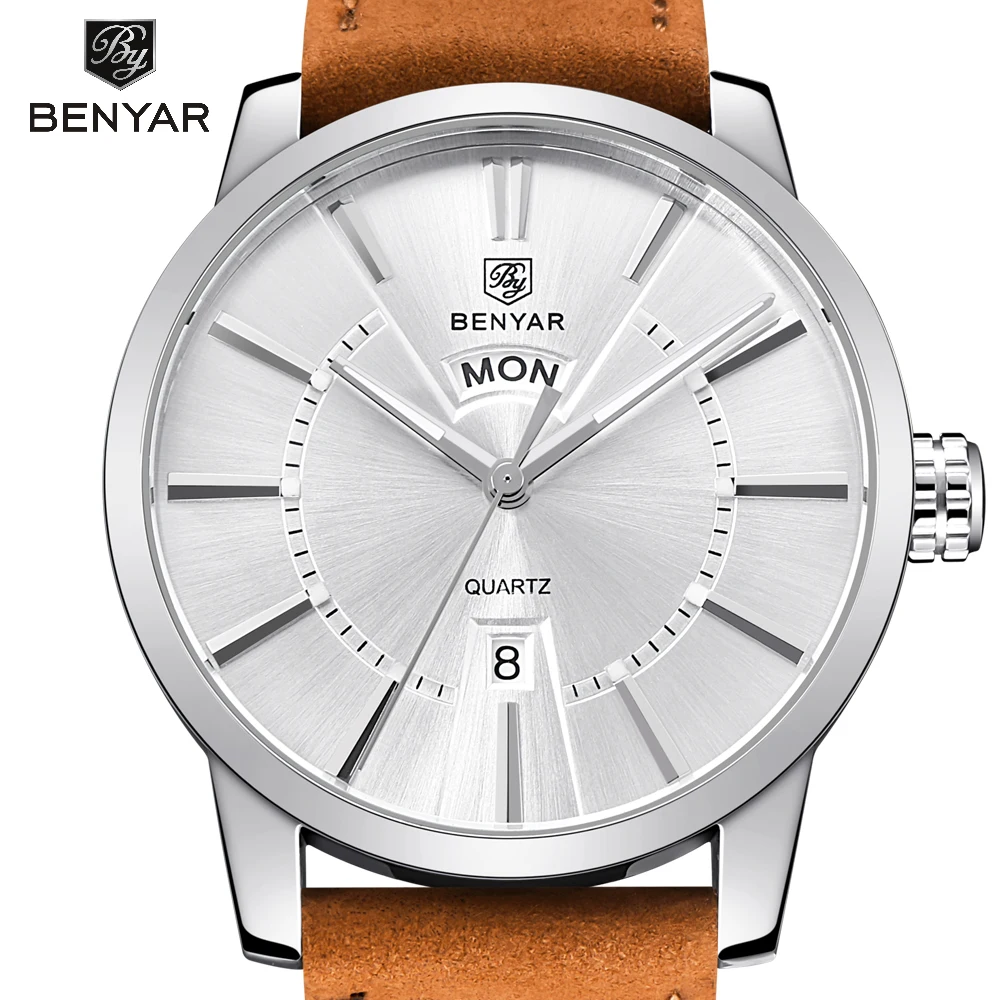 

BENYAR Men Watches Top Brand Luxury Male Business Quartz Watch Men's Military Sports Waterproof Clock Man Relogio Masculino