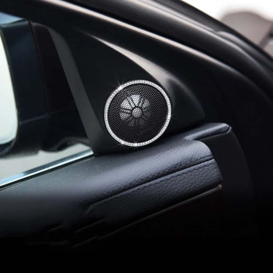 

2pcs Door Speaker Trim For Jaguar XJ 2012-2017 Accessories Car Styling