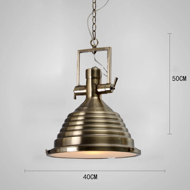 Vintage loft American chain pendant light country restaurant heavy metals industry lamp the wind restoring ancient ways - Цвет корпуса: Model 4