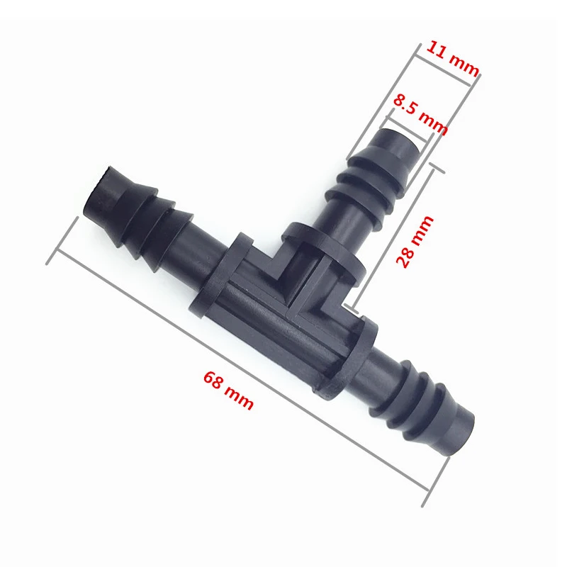 3/8 дюймов тройник соединитель для полива сада 8 мм/11 мм коннектор для шланга автоматический полив шланг сплиттер 10 шт
