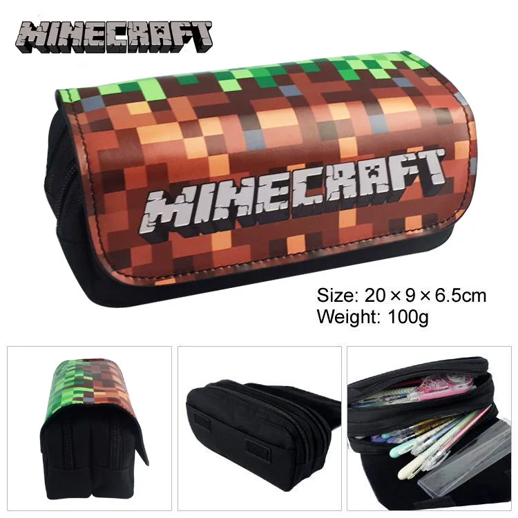 

High Quality Cute Pencil case School Minecraft etui Super Large Capacity Pencilcase estuche escolar trousse scolaire stylo 05065