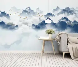 [Самоклеющиеся] 3D Egret туман горное море 22 настенная бумага настенной печати стены настенные наклейки