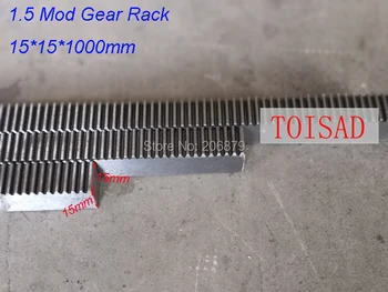 

1Pcs 1.5M Mold 15*15*1000MM Gear Rack Precision CNC Rack Straight Teeth Toothed Rack Router