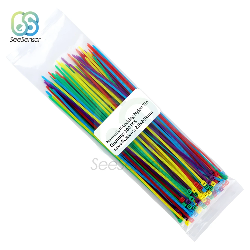 200PCS 2.5x150mm Pack WHITE NYLON PLASTIC LOCKING CABLE TIES ZIP WIRE WRAP CORDS 200PCS 2.5x150mm Pack WHITE NYLON PLASTIC LOCKING CABLE TIES ZIP WIRE WRAP CORDS