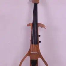 4/4 электрическая скрипка из цельного дерева бесшумный звукосниматель тонкое пламя шпон#3-2 темно-красный цвет