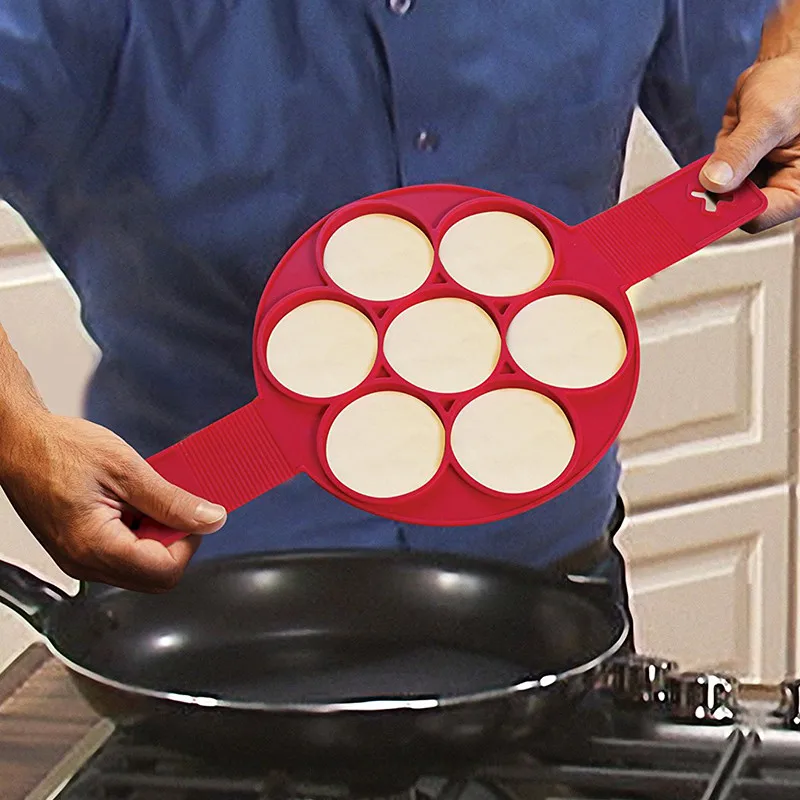 

Dropshipping Flippin' Fantastic Nonstick Pancake Maker Egg Ring Maker Perfect Pancakes Kitchen Baking Omelet Moulds