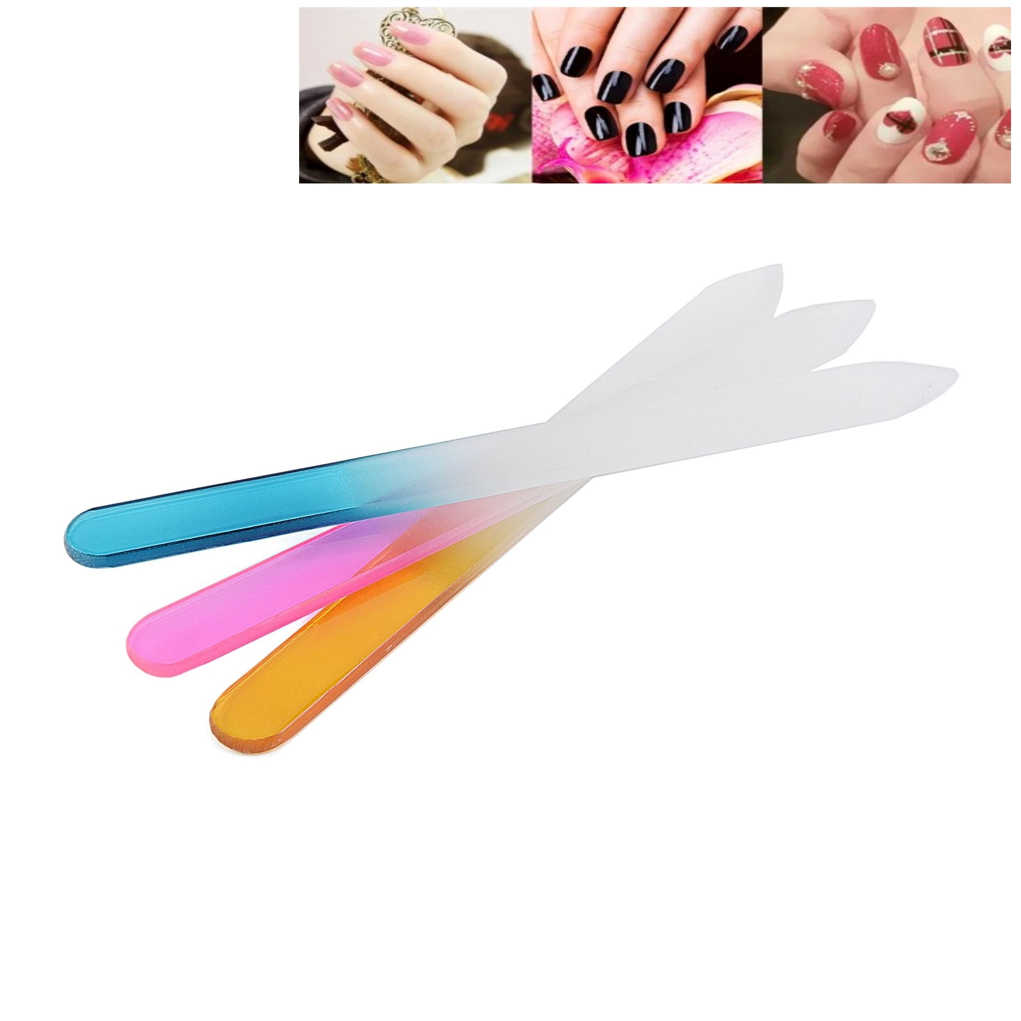 Nail files 4 choice nail gel buffer crystal glass regular blocks