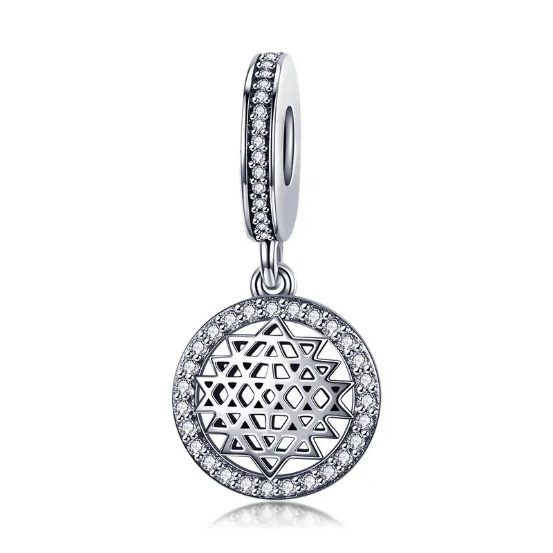 

MOWIMO 100% 925 Sterling Silver Floating Mind Pendant Charm Bead Fit Original pandora Bracelets Unique Jewelry Making BKC972