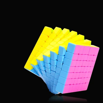 

7x7x7 Magic Cube Competition Speed Twist Puzzle V-Cube 7 Layer Solid Color Stickless Smooth Magic Cube Professional V-Cube 7 Toy
